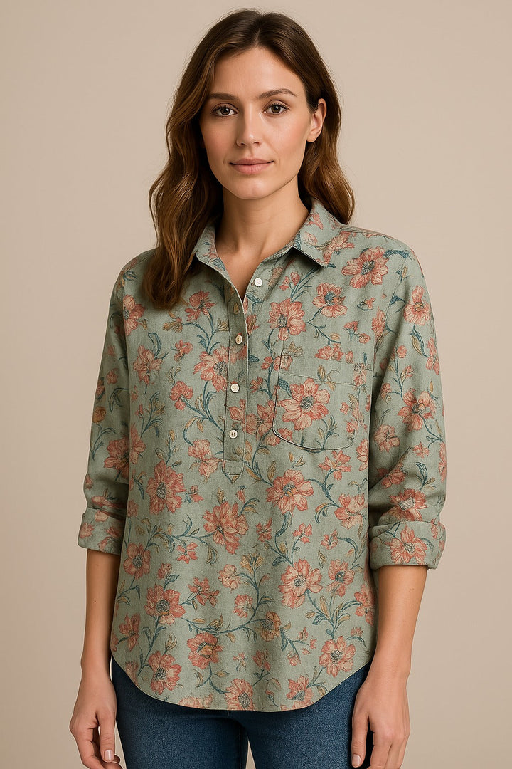 Anita | Chemisier fleuri classique