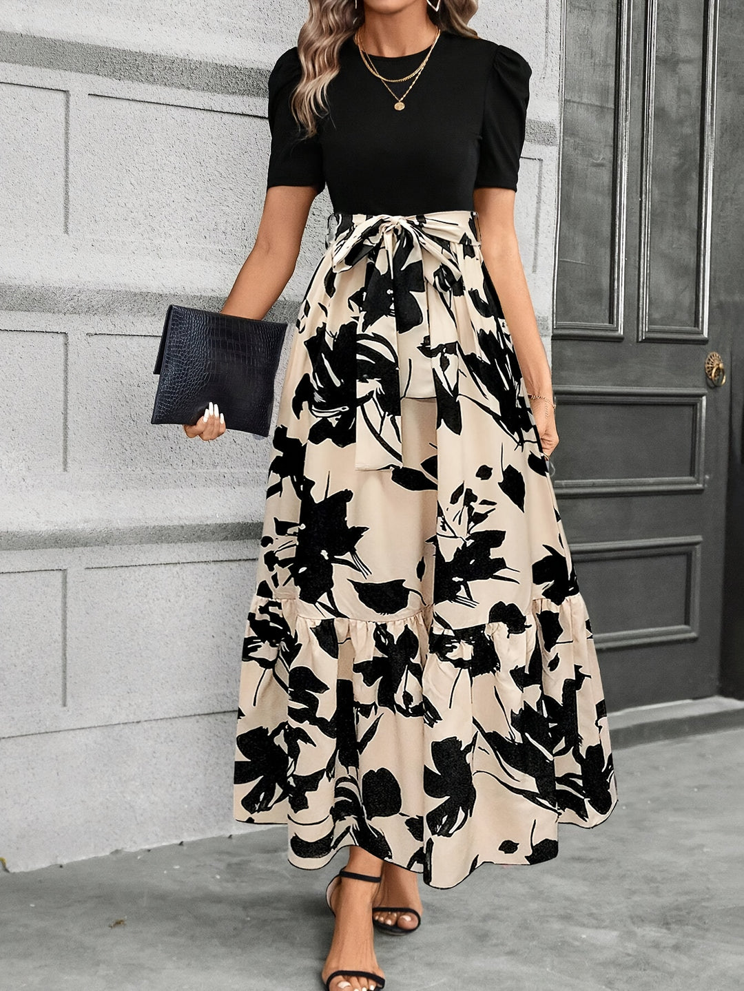 Lola | Robe midi Imprimée