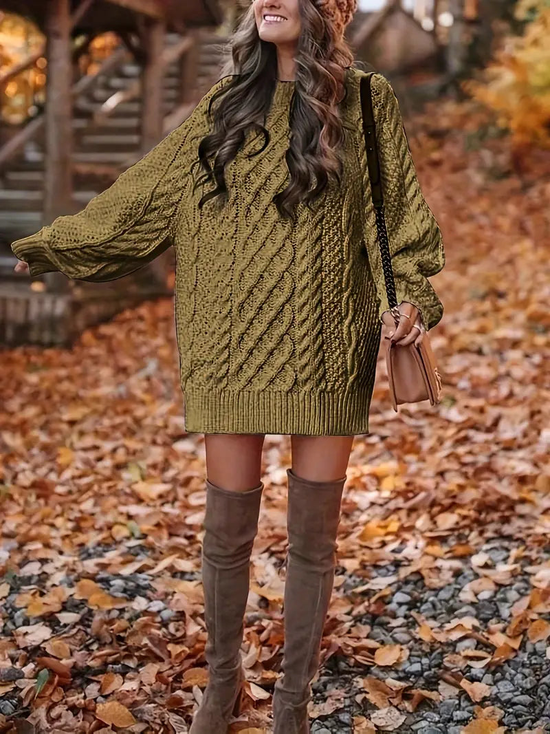 Chloé | Robe Pull Torsadée en Tricot