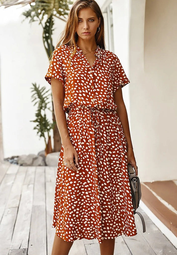 Babette | Robe à col en V