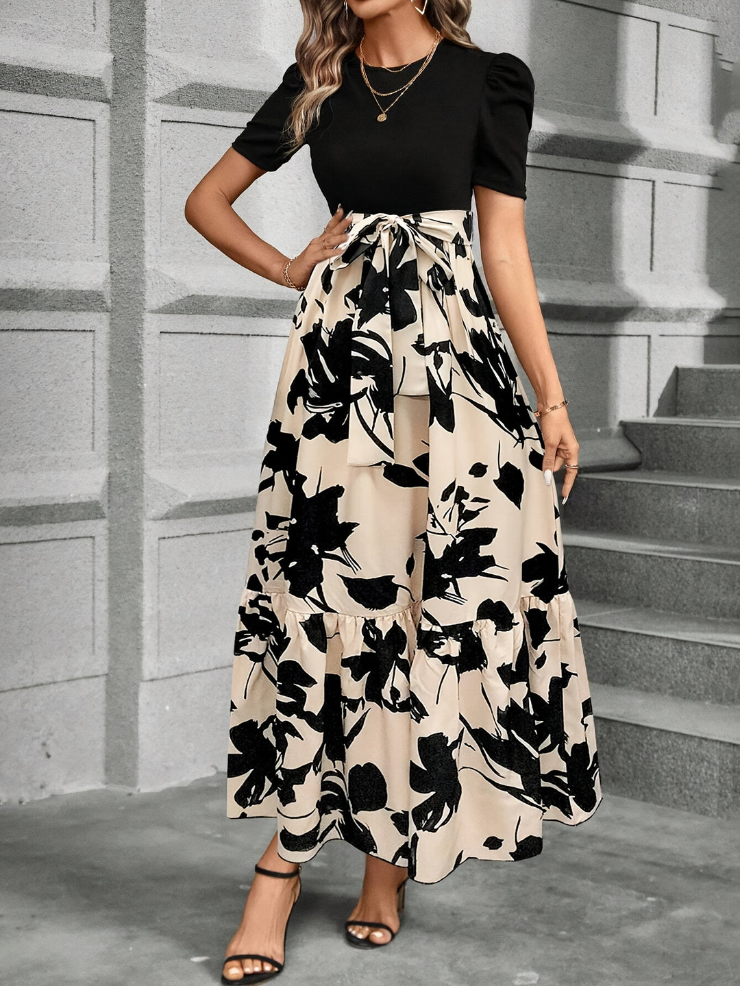 Lola | Robe midi Imprimée