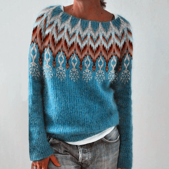 Léonie | Pull Islandais Élégant