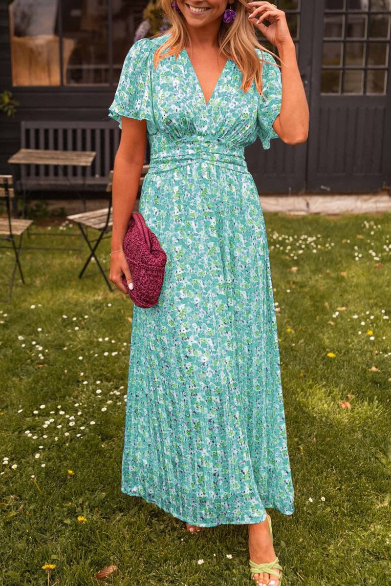 Paulina | Robe longue à fleurs