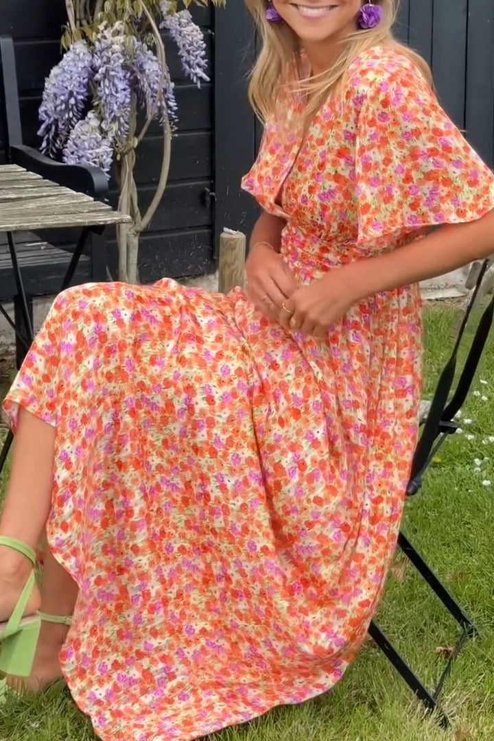 Paulina | Robe longue à fleurs