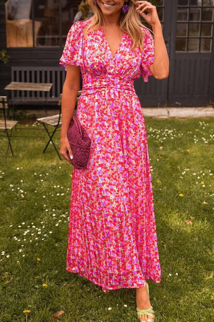 Paulina | Robe longue à fleurs