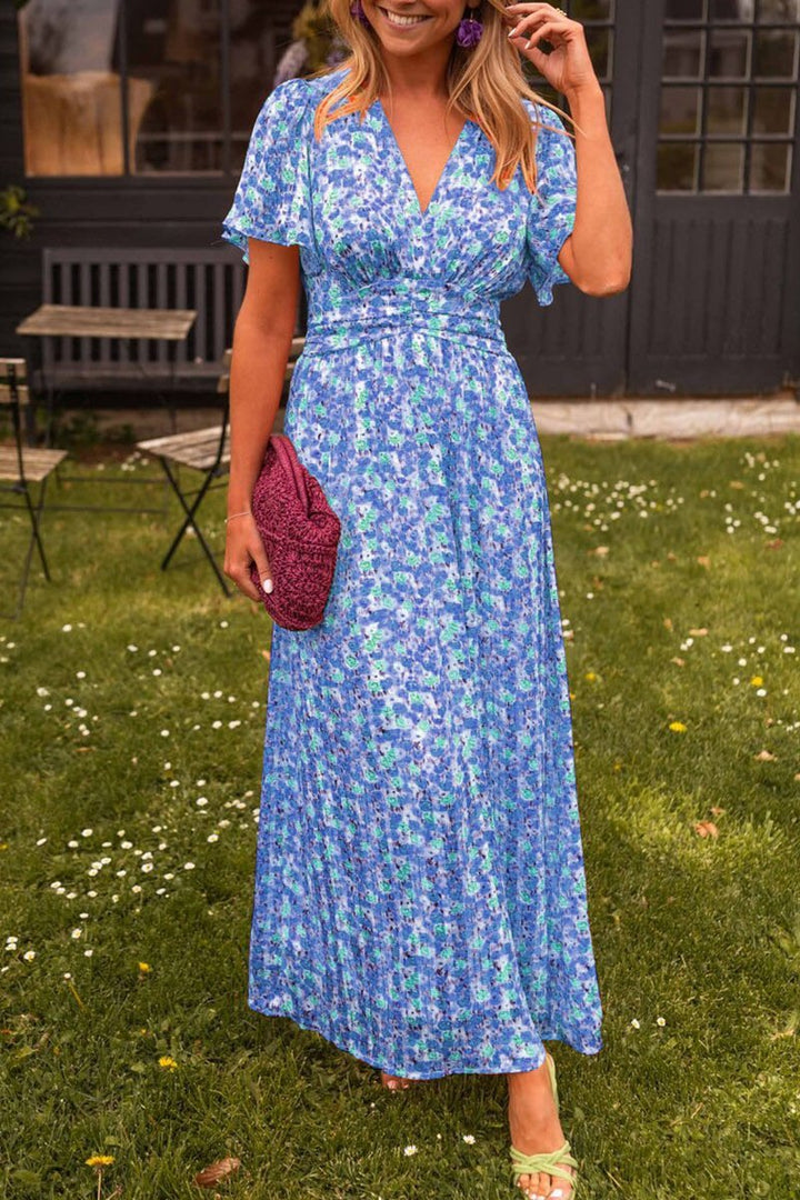 Paulina | Robe longue à fleurs