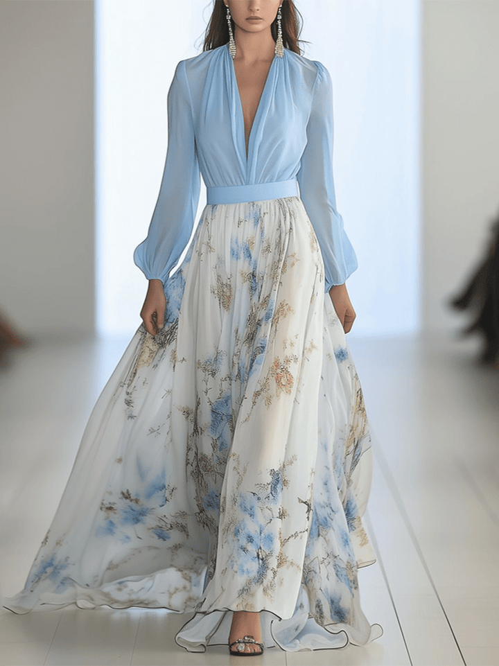 Tess | Robe longue à imprimé floral