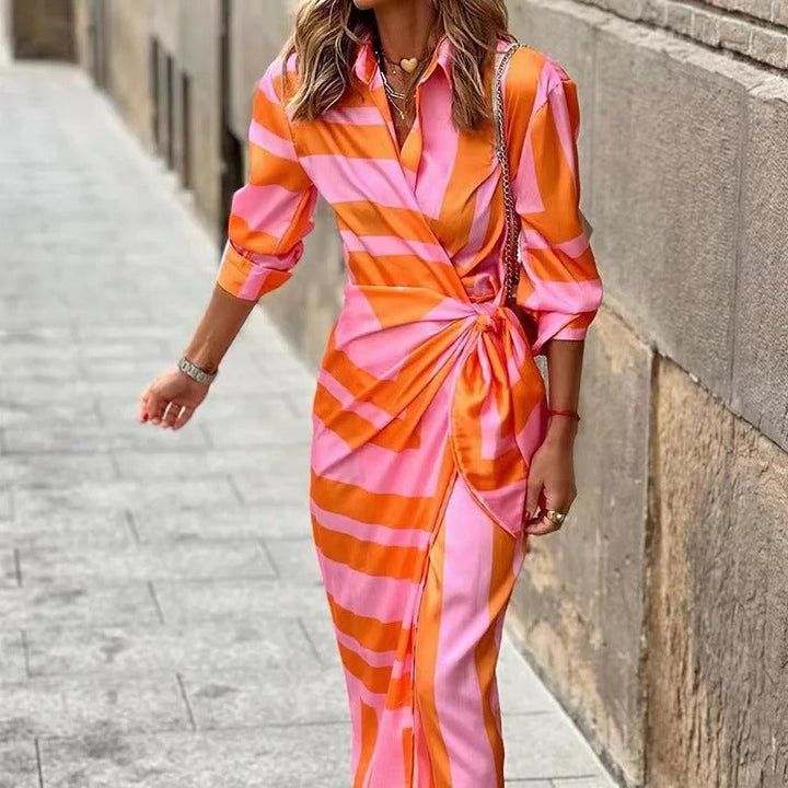 Vera - Robe imprimée mi-longue