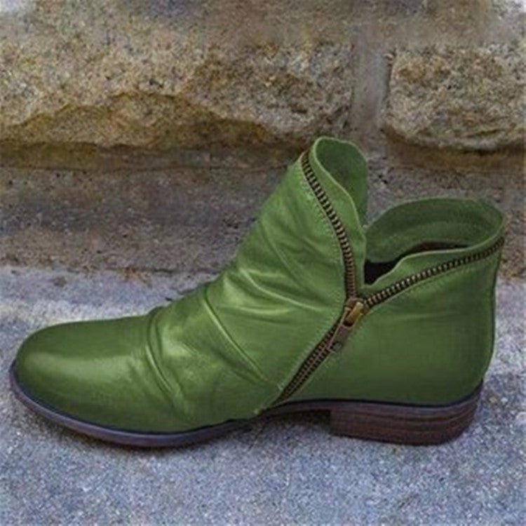 Gabriella | Bottes en cuir avec fermeture éclair